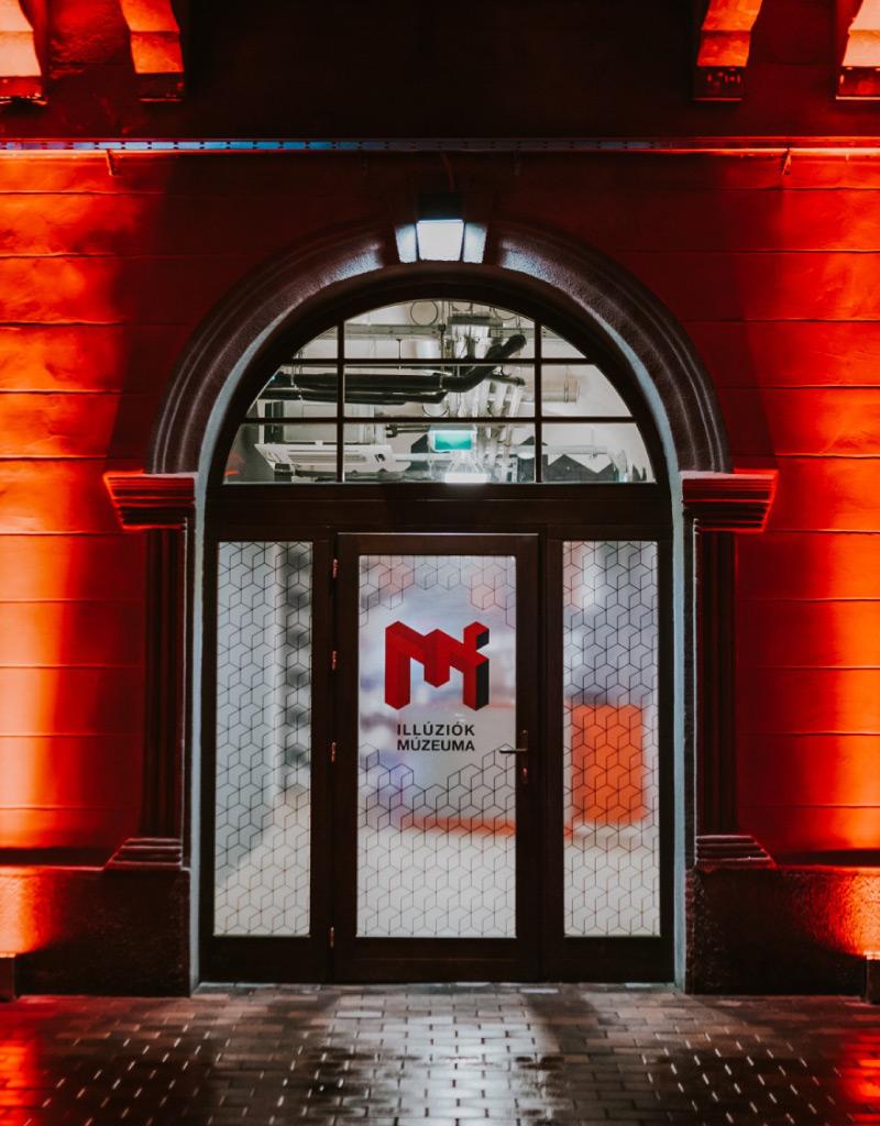 Exterior of Museum of Illusions Budapest